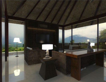 Living room with TV